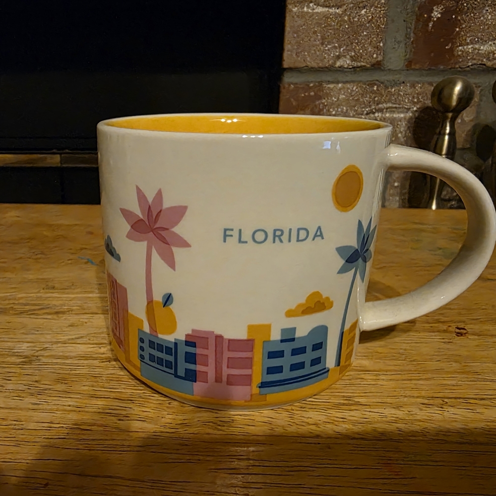 Starbucks Florida Mug - Pink, Blue, Yellow